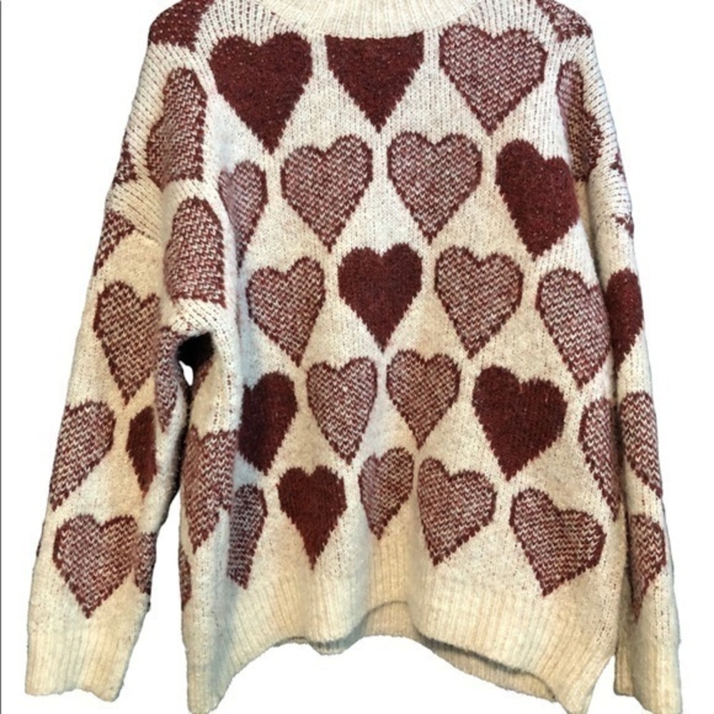Adora Fuzzy Heart Sweater